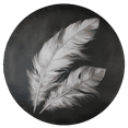thumbnail image 2 of Lotusprinthandmade White Feathers Spare Tire Cover Without Backup Camera Hole 6 Sizes (30 in.), 2 of 7