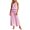 Pink, variant on Xinsrenus Women Two Piece Matching Sets Smocked Halter Sleeveless Ruffle Trim Tops Elastic Waist Wide Leg Pants Gingham Vacation Daily Outfits