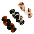 thumbnail image 4 of 3 Pcs Grandes Barrettes Rectangulaires à Pression Barrettes Acryliques Tortue Pinces à Cheveux, 4 of 8