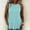 Sky Blue-A, variant on FRSASU Womens Summer Pleated Peplum Sleeveless Blouse Tank Tops Solid Round Neck Shirt Yellow XS(XS)