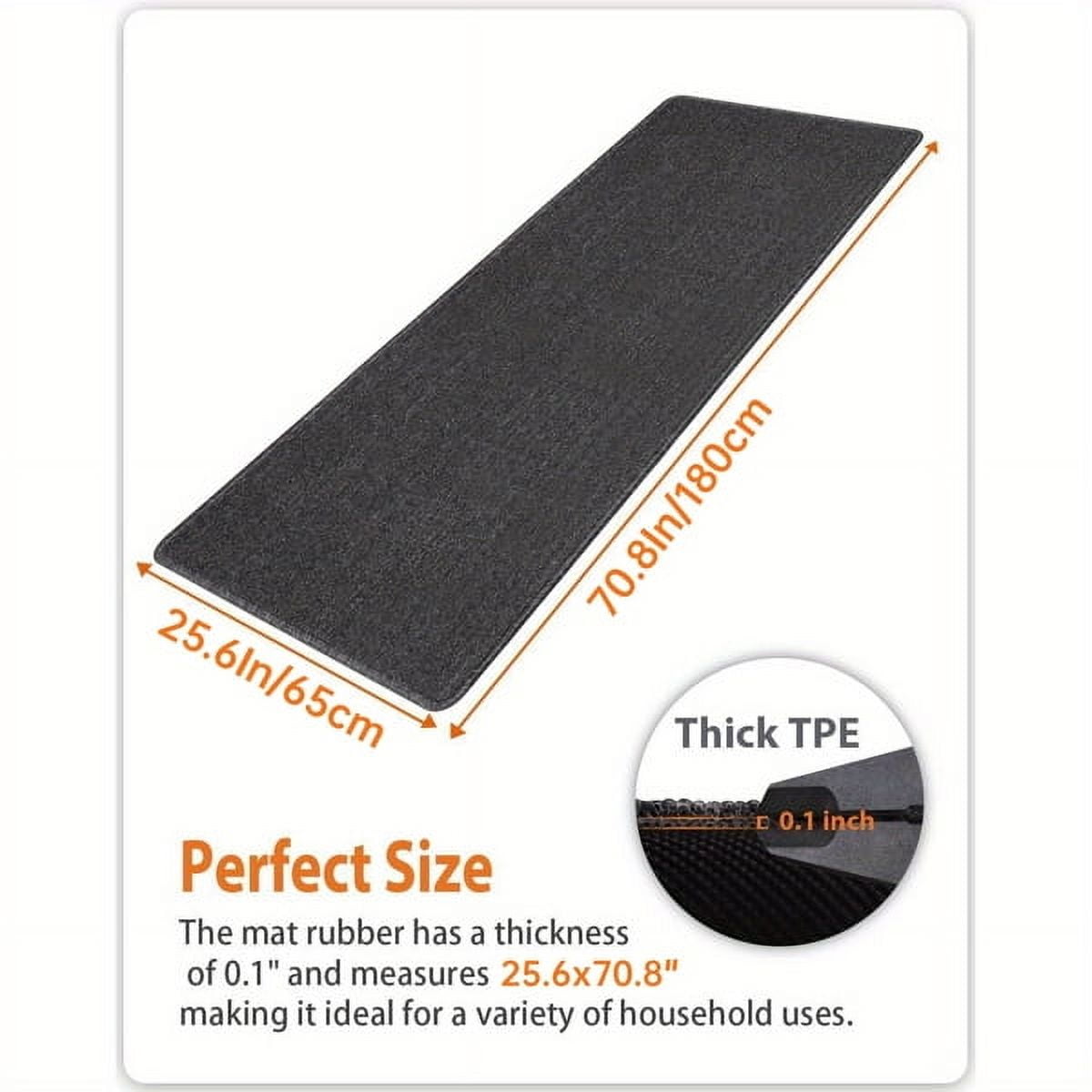 AsterOutdoor Laundry Room Runner Mat - 25.6x70.8 Inch Super Absorbent Utility Rug w/ TPE Non-Slip Backing - Machine Washable & Stain-Proof for Washer/Dryer