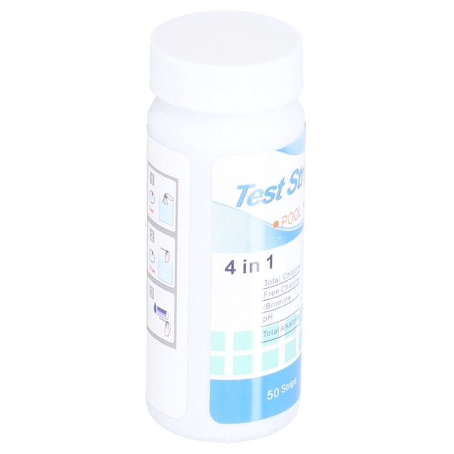 Tiras de prueba de agua, 50 unidades, herramienta de prueba de agua 4 en 1, tiras de prueba de spa muy recomendadas