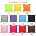 thumbnail image 2 of 2Pcs Decorative Solid Color Throw Pillow Simple Square Covers Cushion Case Indoor Living Room Outdoor Garden Shell Pillow Case for Car Sofa Bed Couch, 2 of 7