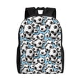 thumbnail image 1 of Disketp Football Soccer Ball Mochila Unisex de Apertura Lateral Completa, Mochila para Laptop para Escuela, Trabajo y Viajes, 1 of 8