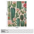 thumbnail image 4 of Orinice Botanical Cactus Throw Blanket Desert Flora Blankets for Greenhouse or Sunroom Decor, Vintage Botanical Cacti and Succulents   Blankets, Cactus Gifts for Women 60x80in, 4 of 6
