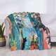 thumbnail image 3 of Fotbe Coastal Cat By The Window Manta de Franela con Estampado, Manta Ultrasuave para Cama, Sofá, Auto, Hipoalergénica y Antibolitas-50"x40", 3 of 6