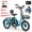 Lake Blue, variant on MOONCOOL Electric Tricycle for Adults, 20" Folding 3 Wheels Electric Bicycle, 48V 750W Motorized Three Wheel Ebike w/Aluminum Frame, Removable Battery and Basket