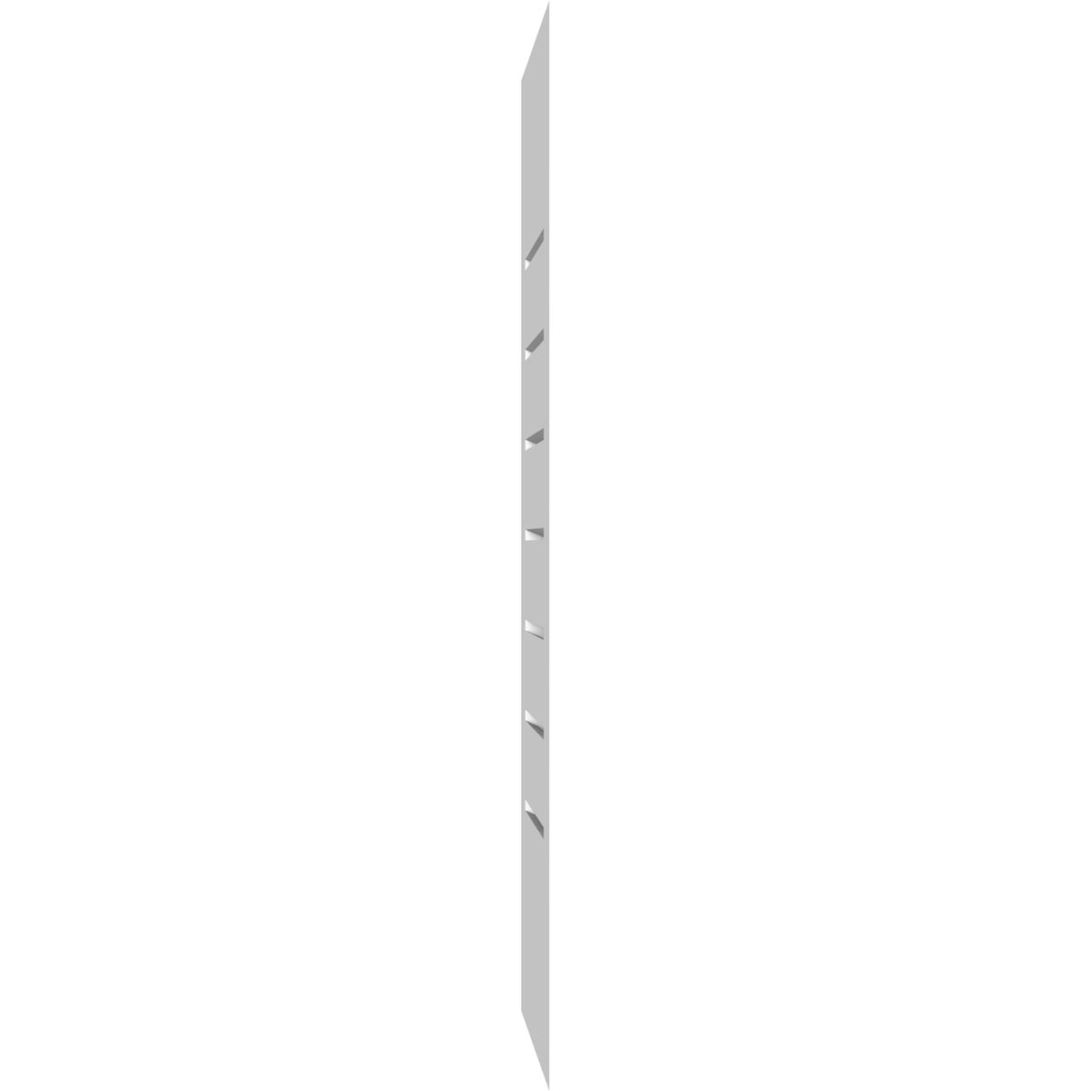 22"W x 14"H Rectangle Surface Mount PVC Gable Vent: Functional, w/ 3-1/2"W x 1"P Standard Frame