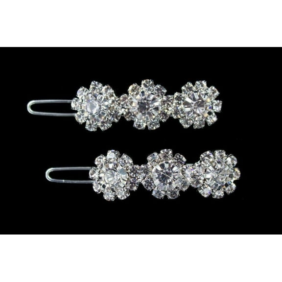 #16507 - Rosette Barrettes (pair)