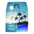 thumbnail image 4 of Men Swim Trunks with Compression Liner 7 Inch Inseam Board Shorts Bathing Suit with Pockets, 4 of 7