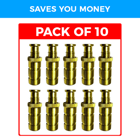 - 10 Pack - Brass Anchor for Pool Safety Cover