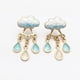 thumbnail image 2 of Pendientes colgantes originales con forma de nube y lluvia azul para mujer, joyería encantadora con esmalte blanco suave, talla única, 2 of 5
