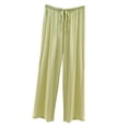 thumbnail image 4 of uublik Comfy Pajamas for Women Set 2 Piece Lounge Set Casual Short Sleeve Tops and Wide Leg Pants Loungewear Matching Sleepwear Green, 4 of 8