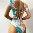 thumbnail image 1 of Traje de baño de una pieza para mujer, conjuntos de bikini para mujer, traje de baño estampado sin espalda con tirantes para mujer, traje de baño para mujer, 1 of 5