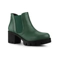 thumbnail image 1 of Unique Bargains Women's Lug Sole Block Heel Chelsea Ankle Boots, 1 of 7