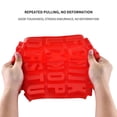 thumbnail image 5 of DIY Baking 26 Cavities Alphabet Silicone Mold Funny Letter Gel Silicone Baking Trays Cake Mold Pan Chocolate Crayons Resin Cookie Soap Molds for DIY Ice Tray Kitchen-Red, 5 of 6
