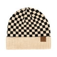 thumbnail image 6 of CC Wool Check Pattern Beanie | Anti-Pilling, 6 of 8