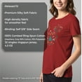 thumbnail image 6 of Women's Mickey & Friends Christmas Silhouette Graphic Tee Red Medium, 6 of 9