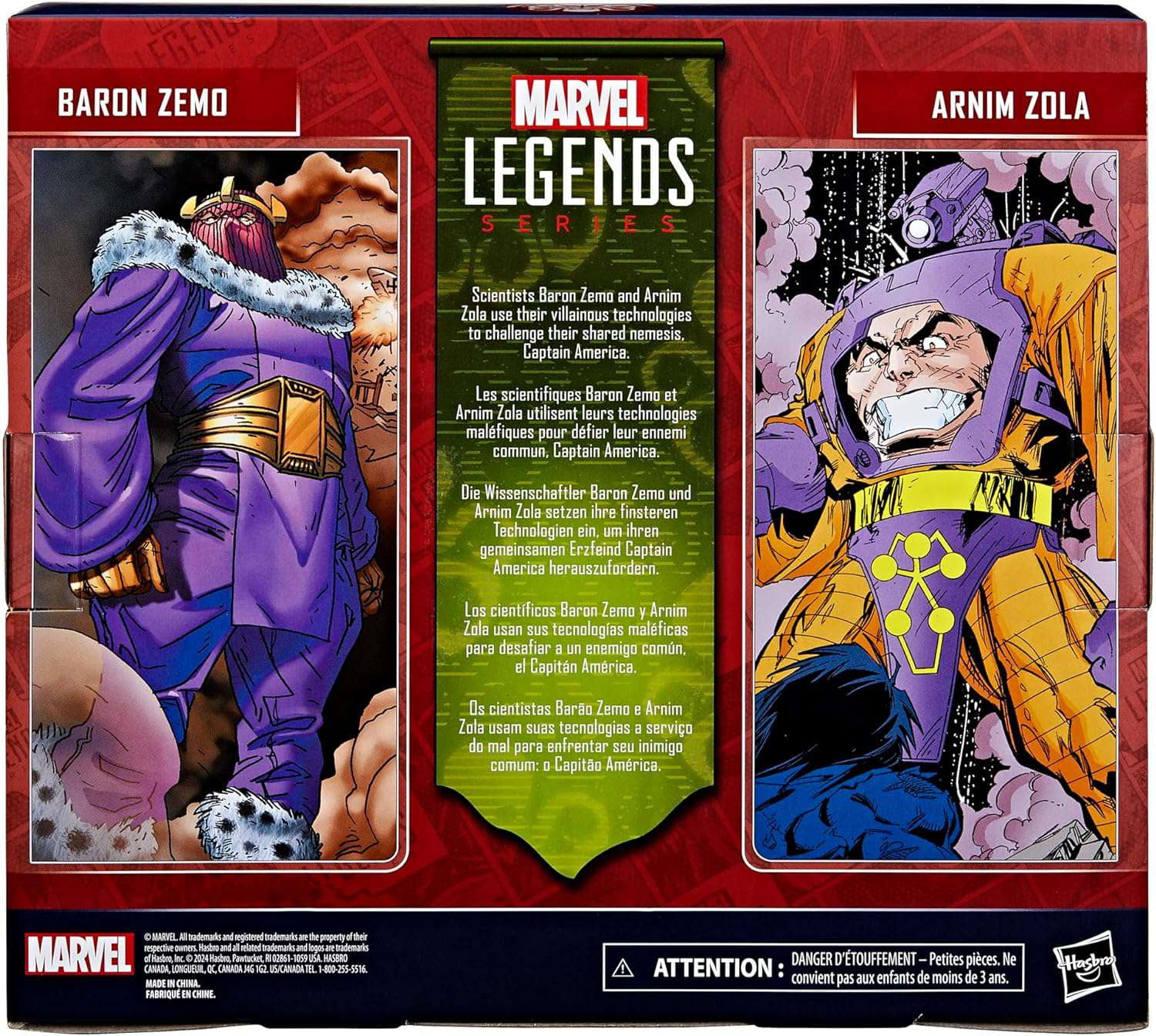 Marvel Captain America Baron Zemo & Arnim Zola Action Figure 2-Pack