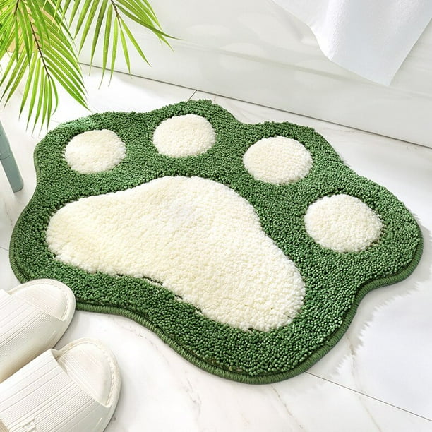 Alfombra de baño de dibujos animados para niños, flocado felpudo antideslizante, alfombrilla de felpa suave para mesita de noche, alfombrilla de juego absorbente para Cocina Fivean unisex