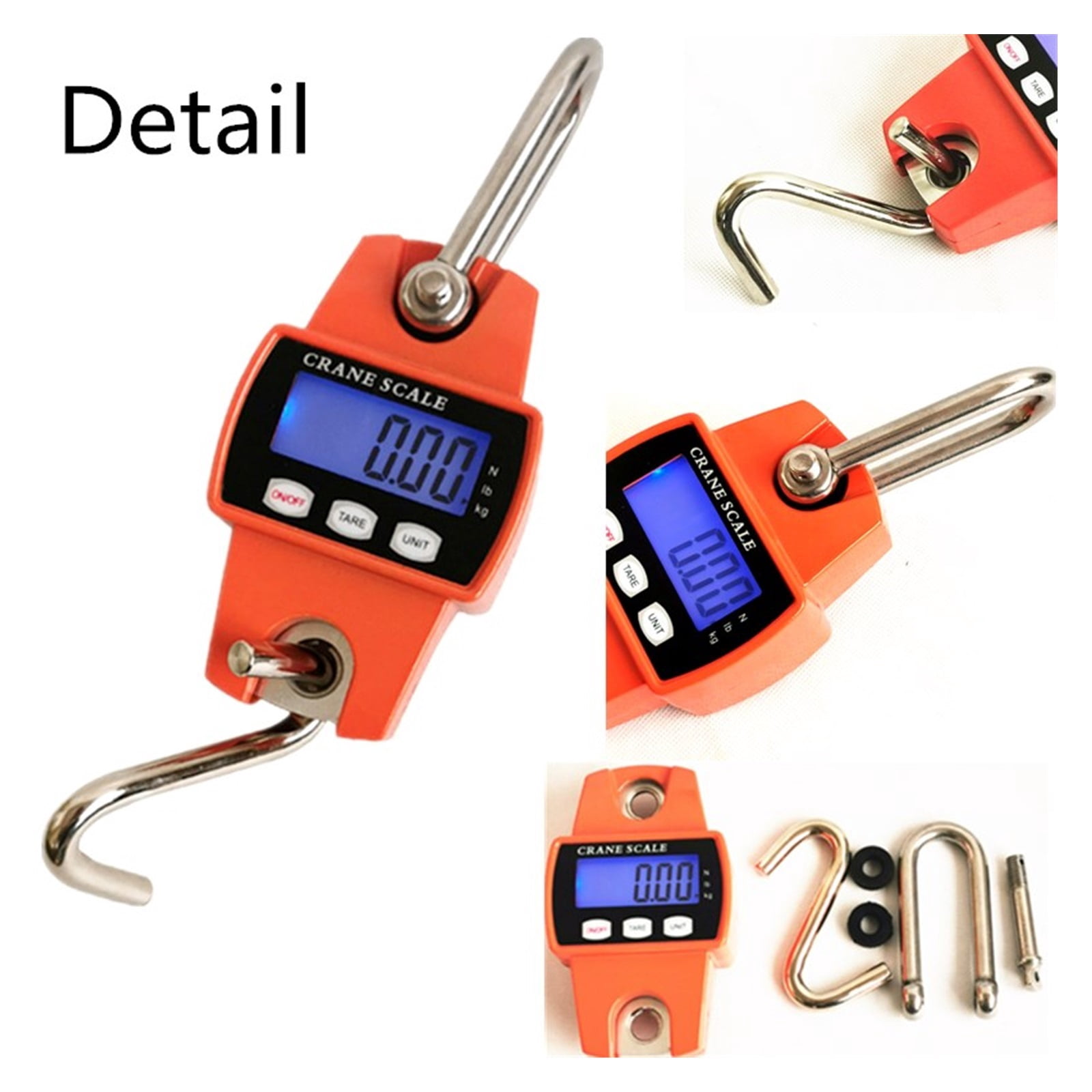 300kg/50g Mini Crane Scales Hook Scale Electronic Balance Industrial Loop Weight Balance Heavy Duty Hanging Kitchen Weighing ,Easy Use