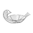 thumbnail image 1 of Cesta de alambre de Metal para huevos, soporte para huevos de gallina, adorno elegante, cesta de frutas única y ligera, organizador de almacenamiento Plata, 1 of 8