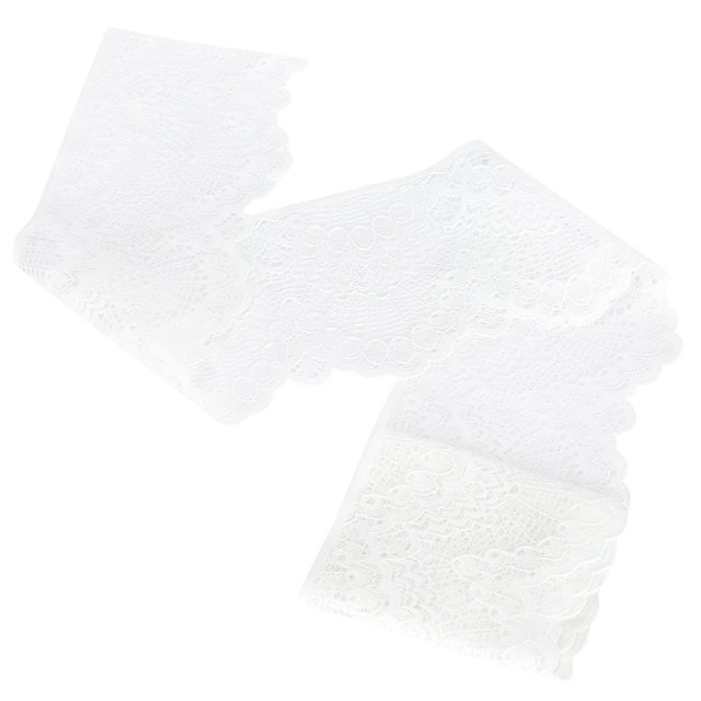 White Lace Trim Ribbon, Lace Ribbon Gift Decoration Ribbon 10 Yards Long Gift Decoration For Crafts For Gift Ribbons For Floral Designs For Decorations