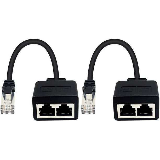 Coaxial To Ethernet Adapter, 4 Pack Coax Rf F Female To Rj45 Male Converter  For Line Tester