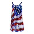 thumbnail image 4 of SMihono Robe Maxi Bohème d'Été pour Femmes Grande Taille Mode Féminine Col Rond Sans Manches Robe Imprimée de Plage, 4 of 4