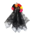 thumbnail image 1 of Moyic Rose Flower Headband Velo Hairband Festival Accesorios de disfraces Halloween Carnival Cosplay Haunted House Props Kits de decoración para fiestas, 1 of 6