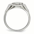 thumbnail image 2 of Stainless Steel Polished w/ Sterling Silver Praying Hands Ring Size 11, 2 of 6
