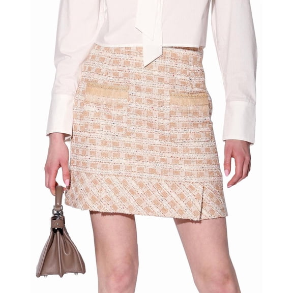 Walter Baker womens Bree Skirt, 4, Tan