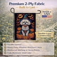 thumbnail image 5 of Bichon Frise Witchy Halloween Garden Flag 11.25 in x 15.5 in, 5 of 8