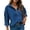Blue, variant on Vedolay Womens Fashion Long Sleeve Sweaters Knit Cardigan Coats Jacket Coat 2023 Black,L