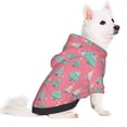 thumbnail image 2 of Fotbe Pastel Christmas Trees on Pink Sudadera con Estampado para Perros Pequeños – Suéter con Capucha para Mascotas, Tela Suave de Forro Polar con Bolsillo-Large, 2 of 7