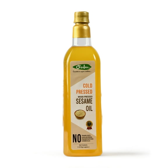 Orgatma Cold Pressed Sesame Edible Oil 33 fl oz (1 Litre)