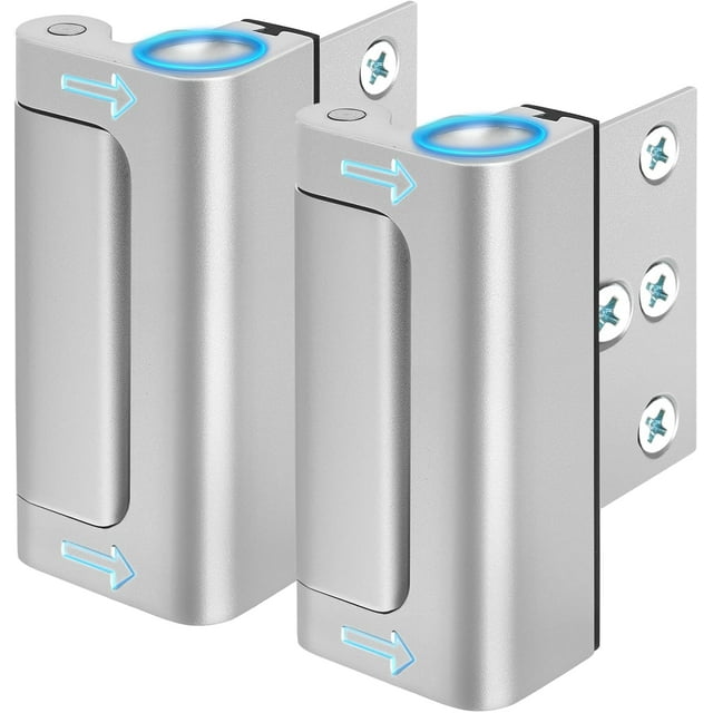 Home Security Door Lock, Door Reinforcement Lock Child Proof, Front Door Locks for Kids Safety Door Latch Lock Top High Security Door Locks Flip Door Guardian Withstand 800lbs for Inward Swinging Door