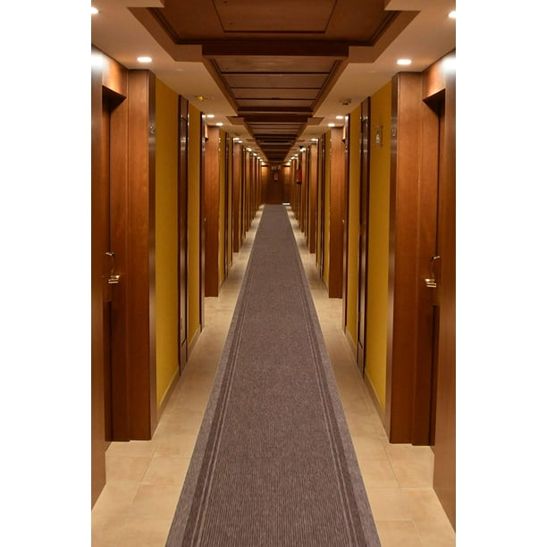 Custom Size Tracker Utility Thin Runner Rug Non Skid Indoor / Outdoor