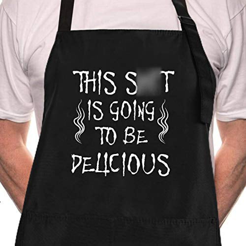 GARDENERS DON'T GROW OLD THEY JUST GO TO POT UNISEX BLACK PRINTED NOVELTY APRON 