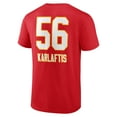 thumbnail image 3 of Men's George Karlaftis Red Kansas City Chiefs Wordmark Player Name & Number T-Shirt, 3 of 3