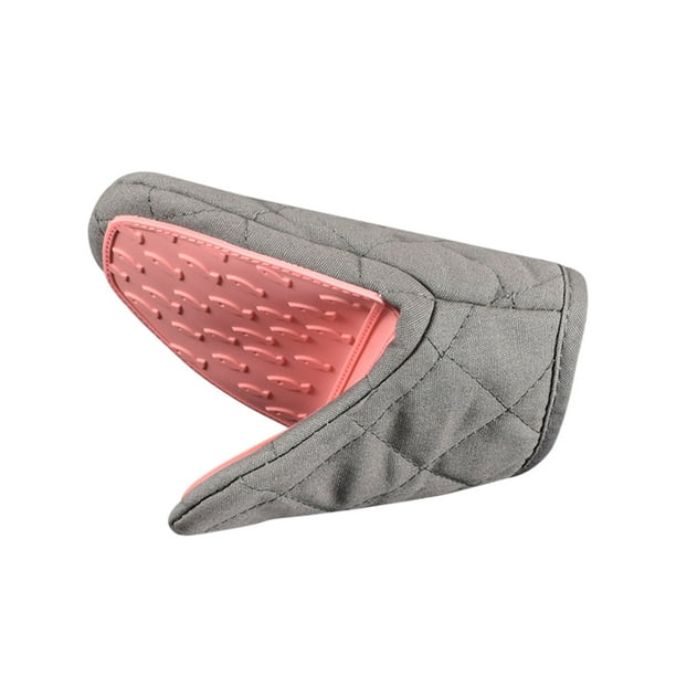 Yhmxh Utensilios de cocina Guantes de tela con forma de pez, de silicona semitransparente, con clip para horno microondas y aislantes de doble capa. Muebles para cocina Accesorios de cocina