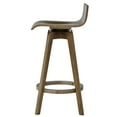 thumbnail image 5 of Weston Home Aleksi Modern Wood 24-inch Swivel Counter Stool, Set of 2, Walnut, 5 of 8