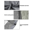 thumbnail image 5 of Little Donkey Andy Men's Waterproof Long Hooded Rain Jacket Outdoor Breathable Rain Shell for Hiking,Golf,Travel Rock Grey Size S, 5 of 7