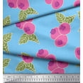 thumbnail image 2 of Soimoi Cotton Duck Fabric Leaves & Berries Fruits Print Fabric by the Yard 56 Inch Wide, 2 of 3