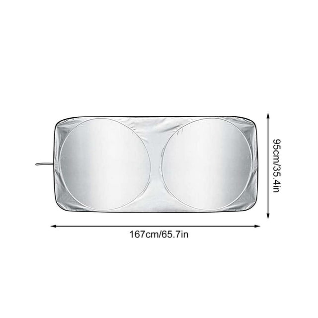 Fiudx Sombrilla para Coche, Protector de Contaminación Frontal, Cortina de Privacidad para Coche, Protección Uv Doble, Uso Diario En Campada, Viajes Familiares, Diseño Plegable
