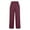 Wine Red, variant on yunLCZ Women's Straight Leg Pants High Wa Women's Spring And Summer Casual Cotton And Linen Long Pants