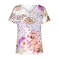 thumbnail image 4 of JeashCHAT Summer V Neck T Shirts for Women Short Sleeve Shirts Cute Printed Tshirt Blouse Casual Tops Loose Fit Graphic Tee, 4 of 5
