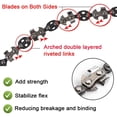 thumbnail image 4 of HLONK 53 Inch Hand Rope Chain Saw Sharp Manual Tree Limb Chain Saw with 68 Teeth Folding Pocket Rope Chainsaw Tree Cutting Tool for Gardening Camping Survival Gear, 4 of 8