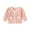Pink, variant on Utlike Girls Jacket Kids Toddler Baby Spring Summer Solid Color Bow Tie Long Sleeve Coat Cardigan Coat Softness Top For Daily Wear Size 3 Months-6 Months