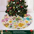 thumbnail image 6 of GZHJMY Easter Bunny Christmas Tree Skirt 36", Easter Tree Skirt Double Layers Polyester Easter Tree Skirt for Easter Holiday Party Decoration, 6 of 6